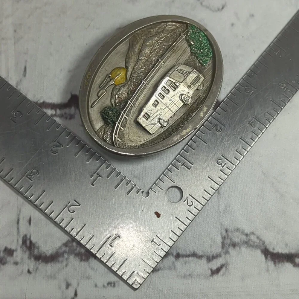 RV Buckles Limited Edition Scenic‎ Belt Buckle Detailed